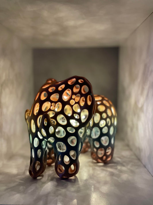 🌟 Introducing the Majestic 3D-Printed Elephant Light! 🌟